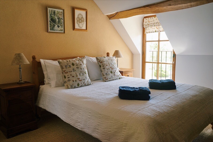 Gite #2 Le Martinet: Double Bedroom  at Gites de La Richardiere.